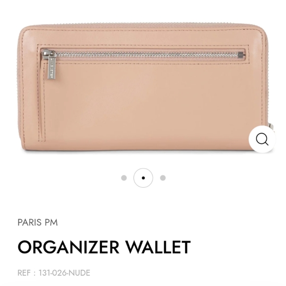SOLD 💯 Lancaster Paris Nude Zipper Wallet NIB $240 - Picture 3 of 16